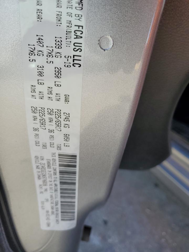 2019 Dodge Caravan VIN 2C4RDGEG9KR706838 Copart auction photo, front end / minor dent/scratches damage thumbnail 13