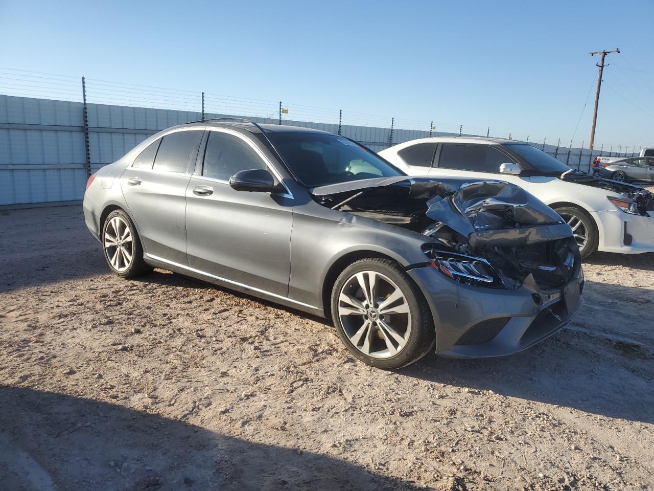 2020 Mercedes-Benz C-klasse VIN W1KWF8DB5LR601865 Copart auction photo, front end damage thumbnail 4