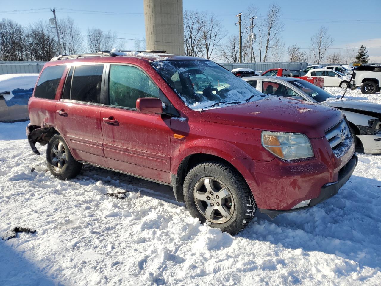 2006 Honda Pilot VIN 5FNYF28506B005626 Copart auction photo, rear end / front end damage thumbnail 4