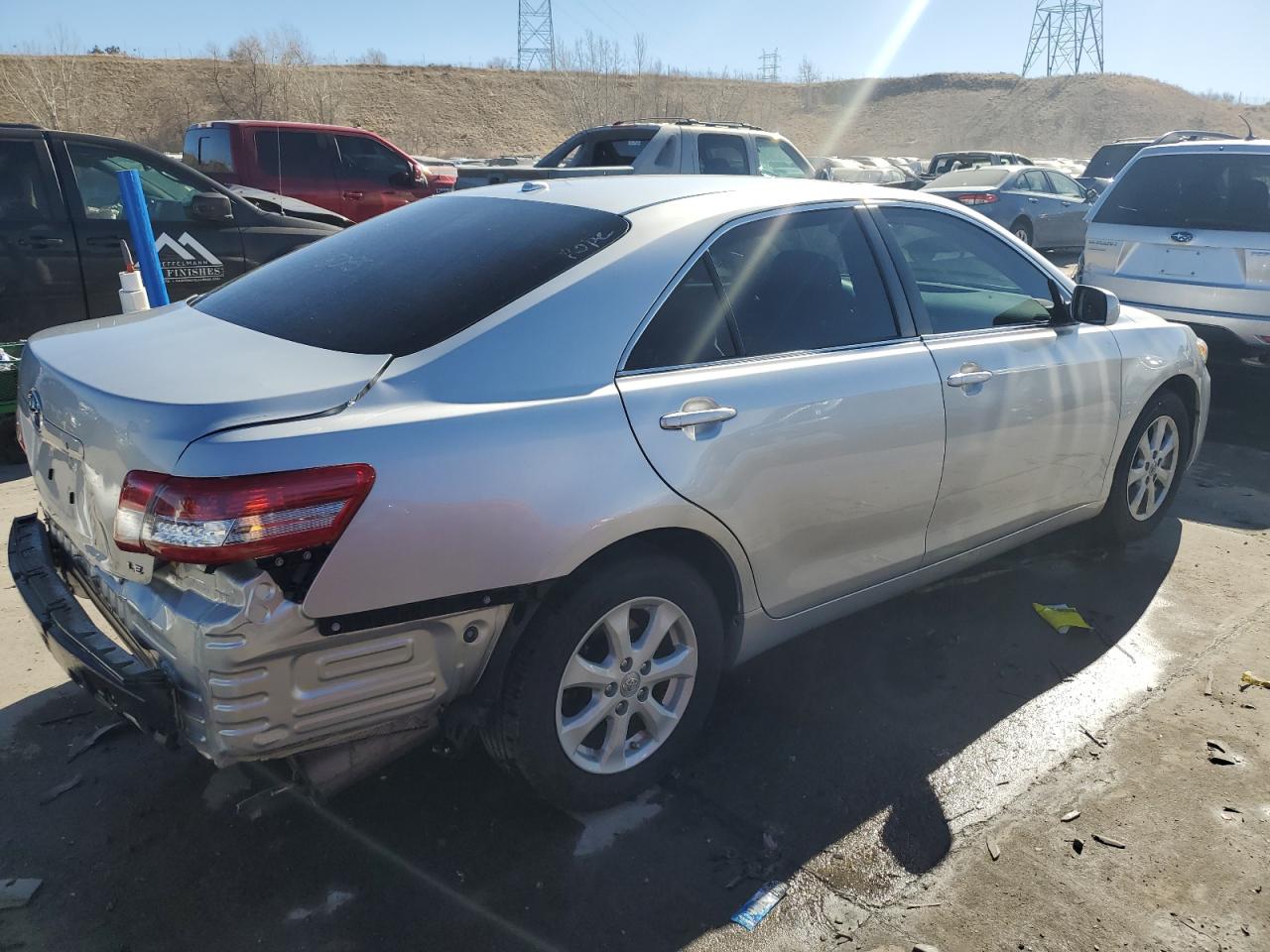 2011 Toyota Camry VIN 4T1BF3EK4BU168945 Copart auction photo, rear end damage thumbnail 3
