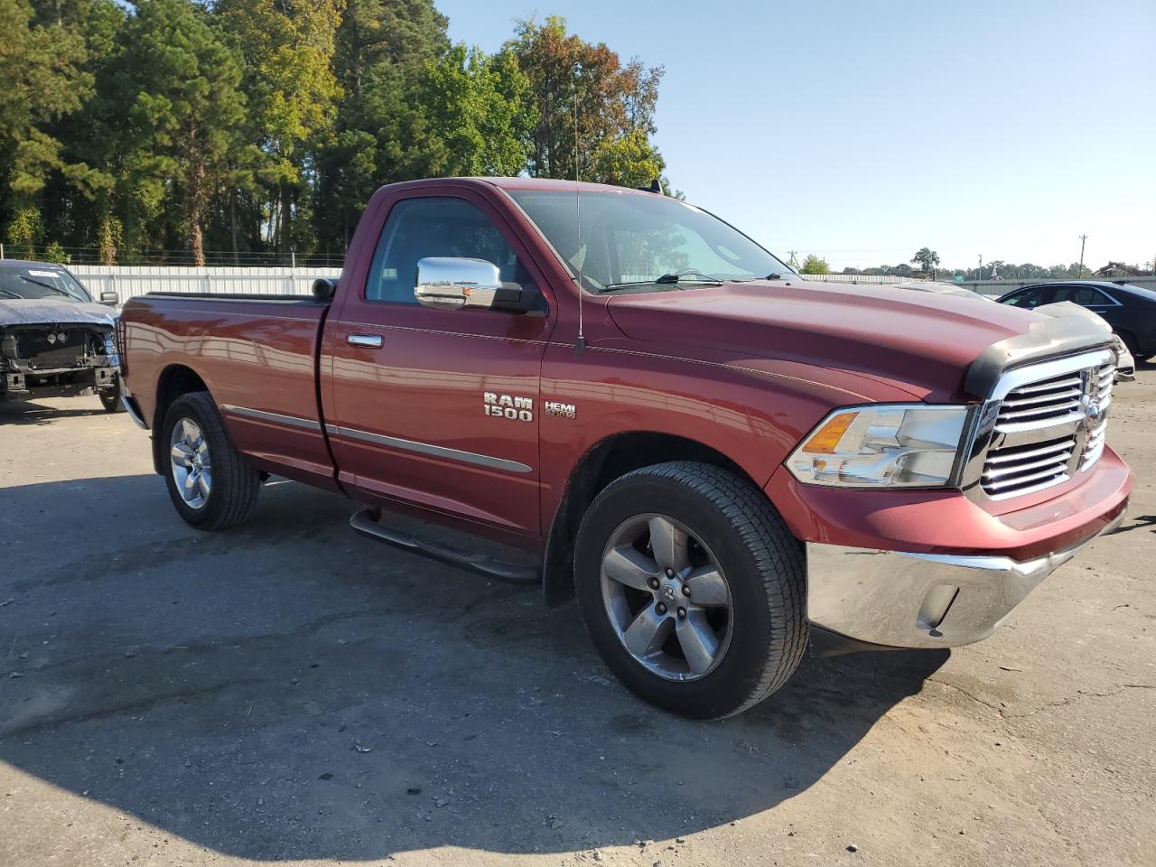 2014 RAM 1500 VIN 3C6JR7ET5EG159662 Copart auction photo, front end / rear end damage thumbnail 4