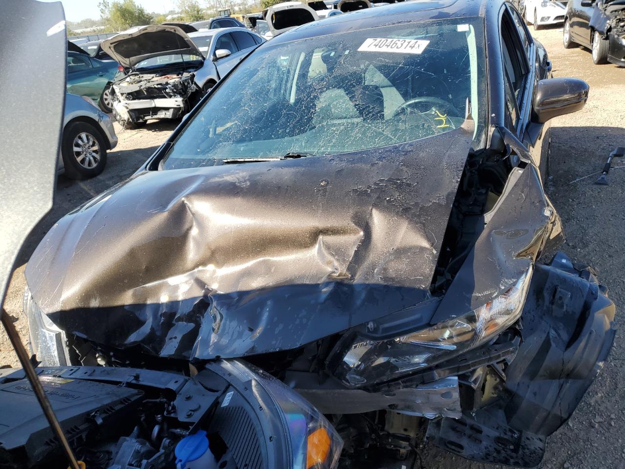 2014 Honda Civic VIN 2HGFB2F91EH519777 Copart auction photo, front end damage thumbnail 5
