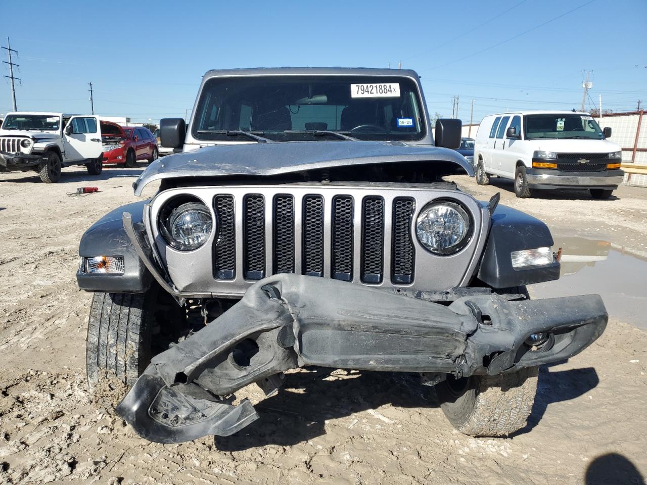 2020 Jeep Wrangler VIN 1C4HJXDG0LW210731 Copart auction photo, front end damage thumbnail 5
