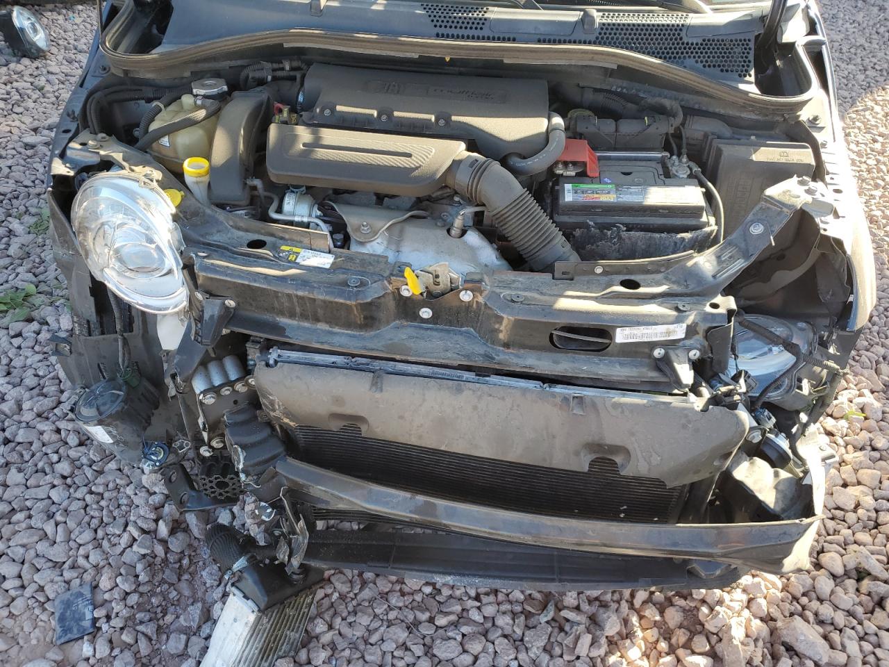 2018 Fiat 500 VIN 3C3CFFKH0JT465159 Copart auction photo, front end damage thumbnail 11