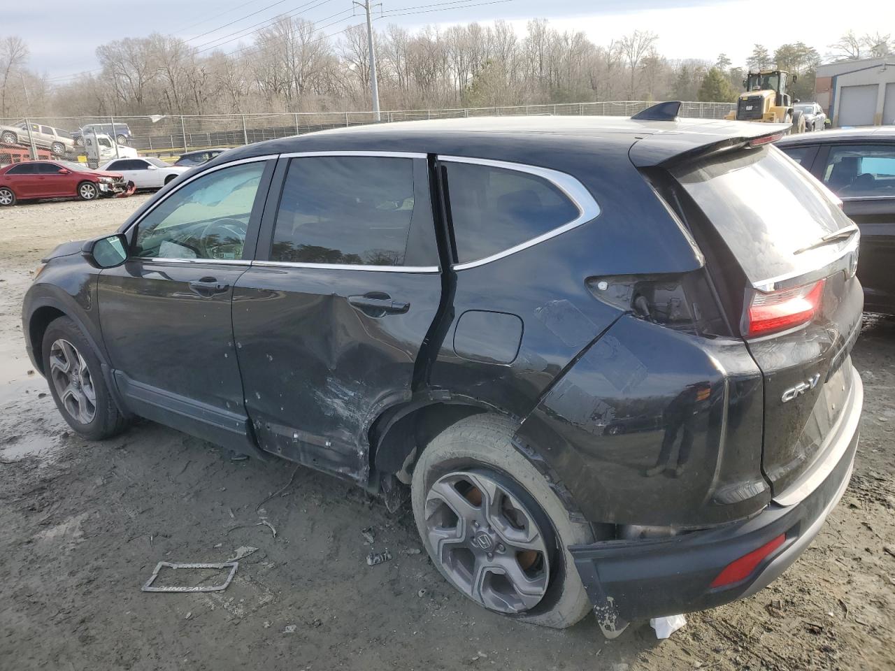 2019 Honda CR-V VIN JHLRW2H57KX007171 Copart auction photo, side damage thumbnail 2