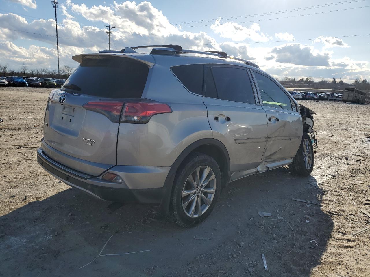 2017 Toyota RAV 4 VIN 2T3DFREV2HW616573 Copart auction photo, front end / side damage thumbnail 3