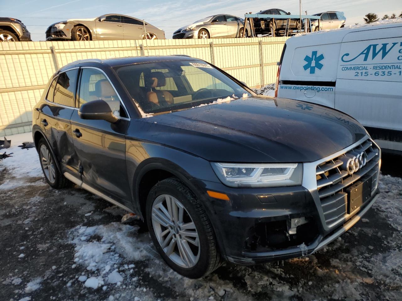 2019 Audi Q5 VIN WA1BNAFY8K2107991 Copart auction photo, side damage thumbnail 4