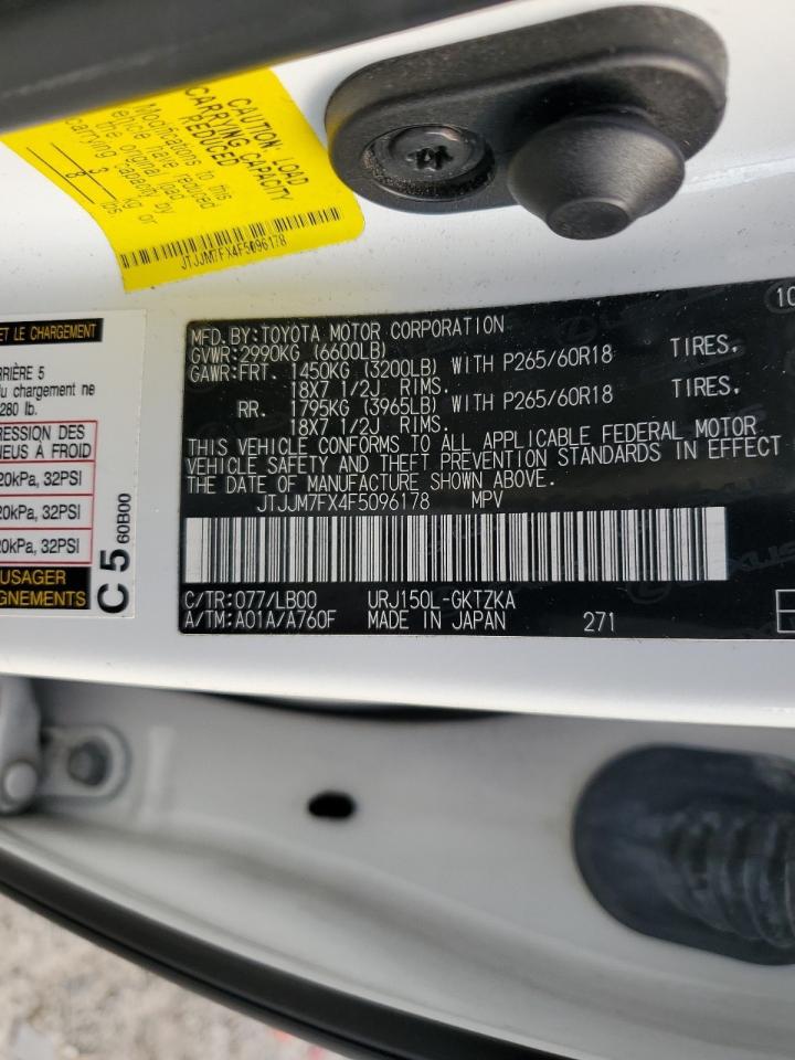 2015 Lexus GX VIN JTJJM7FX4F5096178 Copart auction photo, front end damage thumbnail 16