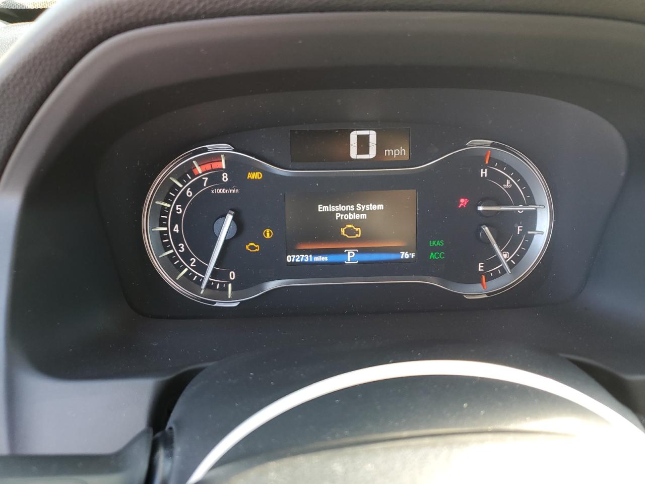2019 Honda Ridgeline VIN 5FPYK3F76KB026536 Copart auction photo, front end damage thumbnail 9