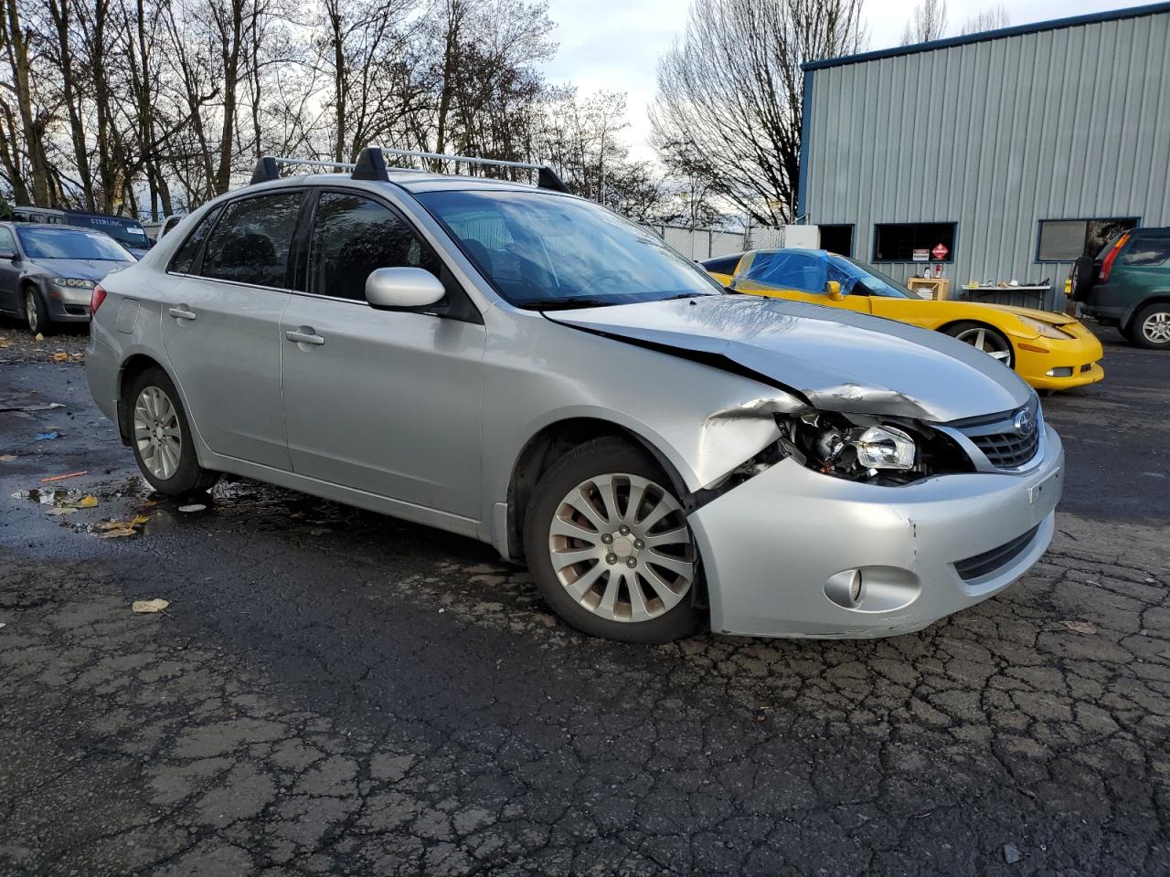 2008 Subaru Impreza VIN JF1GE61678H500052 Copart auction photo, front end / rear end damage thumbnail 4