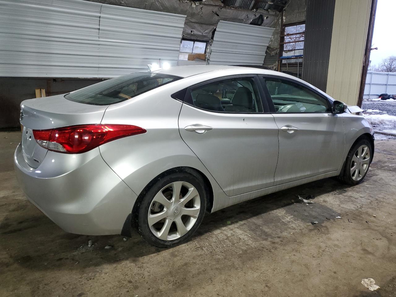 2013 Hyundai Elantra VIN 5NPDH4AE6DH155253 Copart auction photo, front end / side damage thumbnail 3