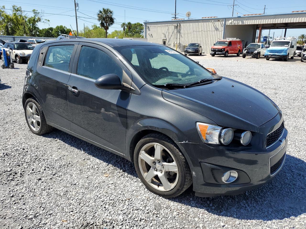 2014 Chevrolet Sonic VIN 1G1JE6SB9E4205820 Copart auction photo, front end damage thumbnail 4