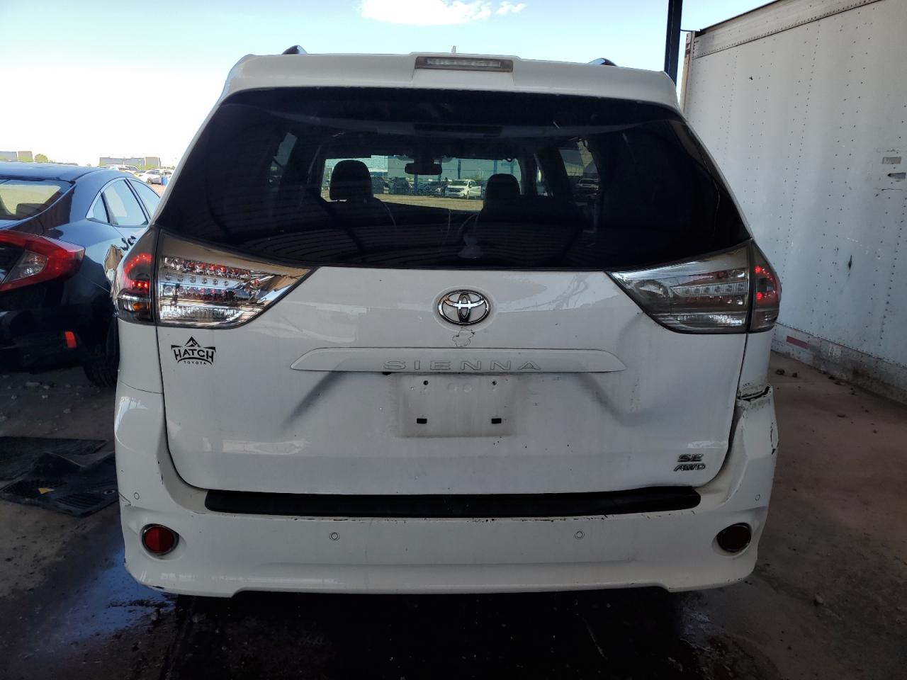 2019 Toyota Sienna VIN 5TDEZ3DC4KS216015 Copart auction photo, front end / rear end damage thumbnail 6