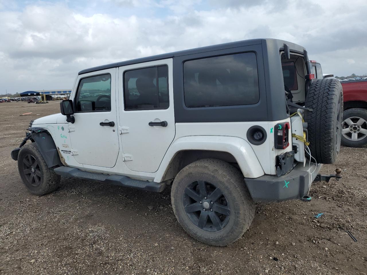 2014 Jeep Wrangler VIN 1C4HJWEG1EL128536 Copart auction photo, front end / rear end damage thumbnail 2