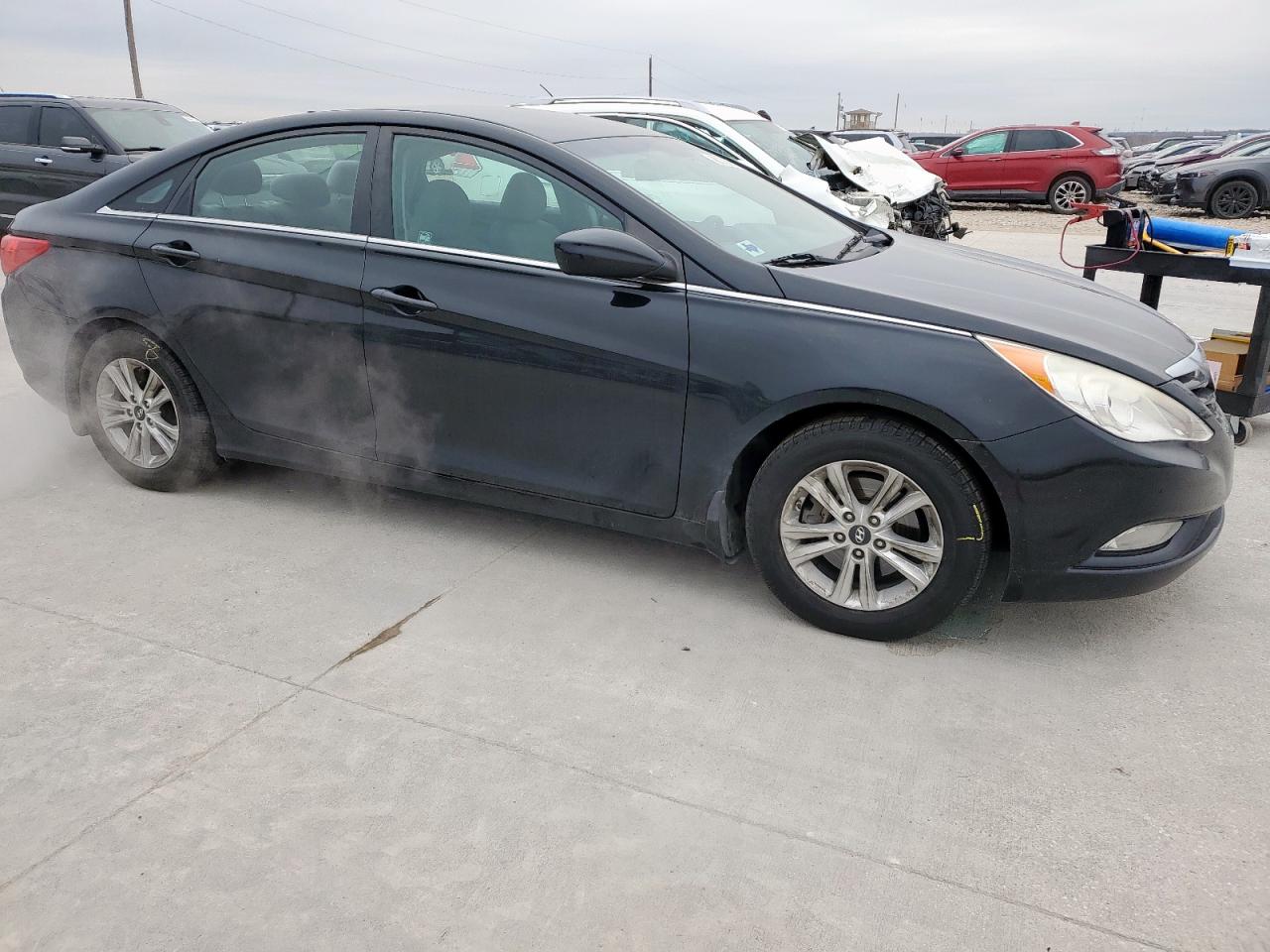 2013 Hyundai Sonata VIN 5NPEB4AC3DH592812 Copart auction photo, side / rear end damage thumbnail 4