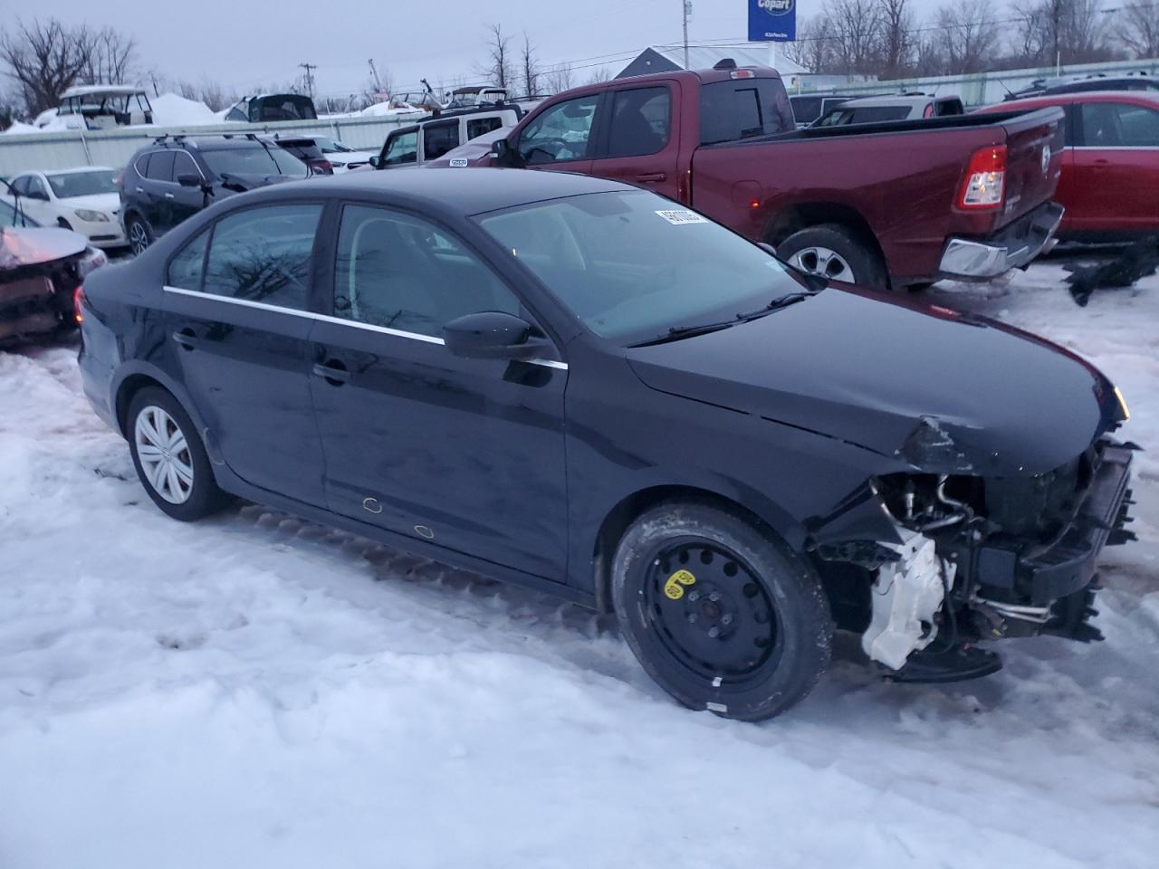 2017 Volkswagen Jetta VIN 3VW2B7AJ8HM252586 Copart auction photo, front end damage thumbnail 4
