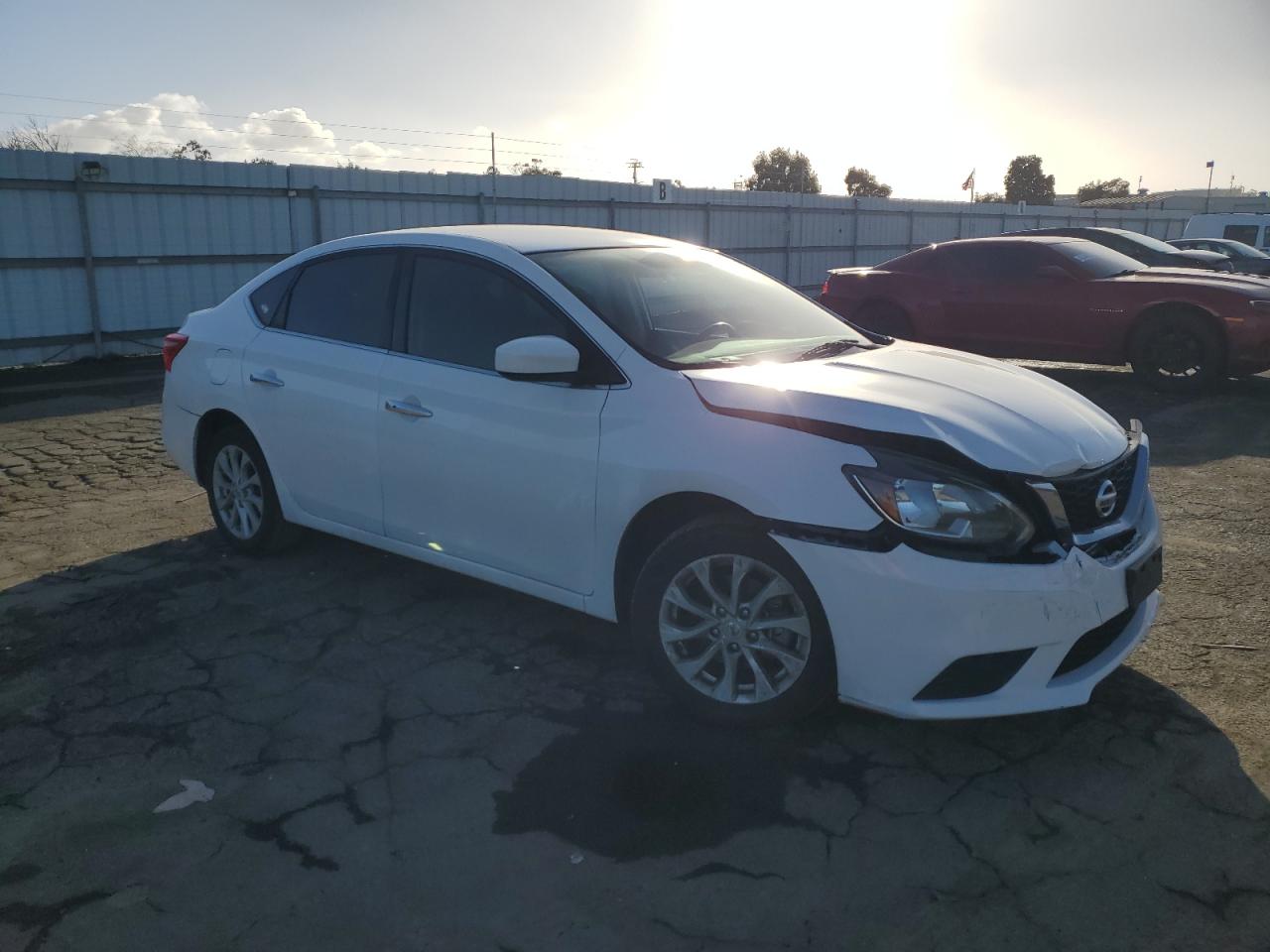 2019 Nissan Sentra VIN 3N1AB7AP4KY456677 Copart auction photo, front end damage thumbnail 4