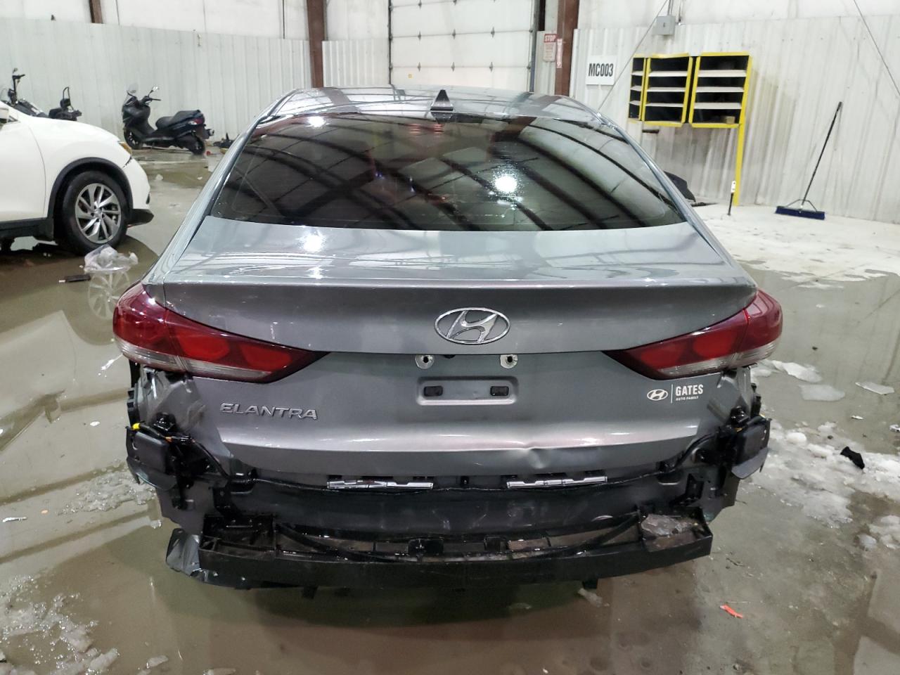 2018 Hyundai Elantra VIN KMHD84LF6JU622559 Copart auction photo, all over damage thumbnail 6