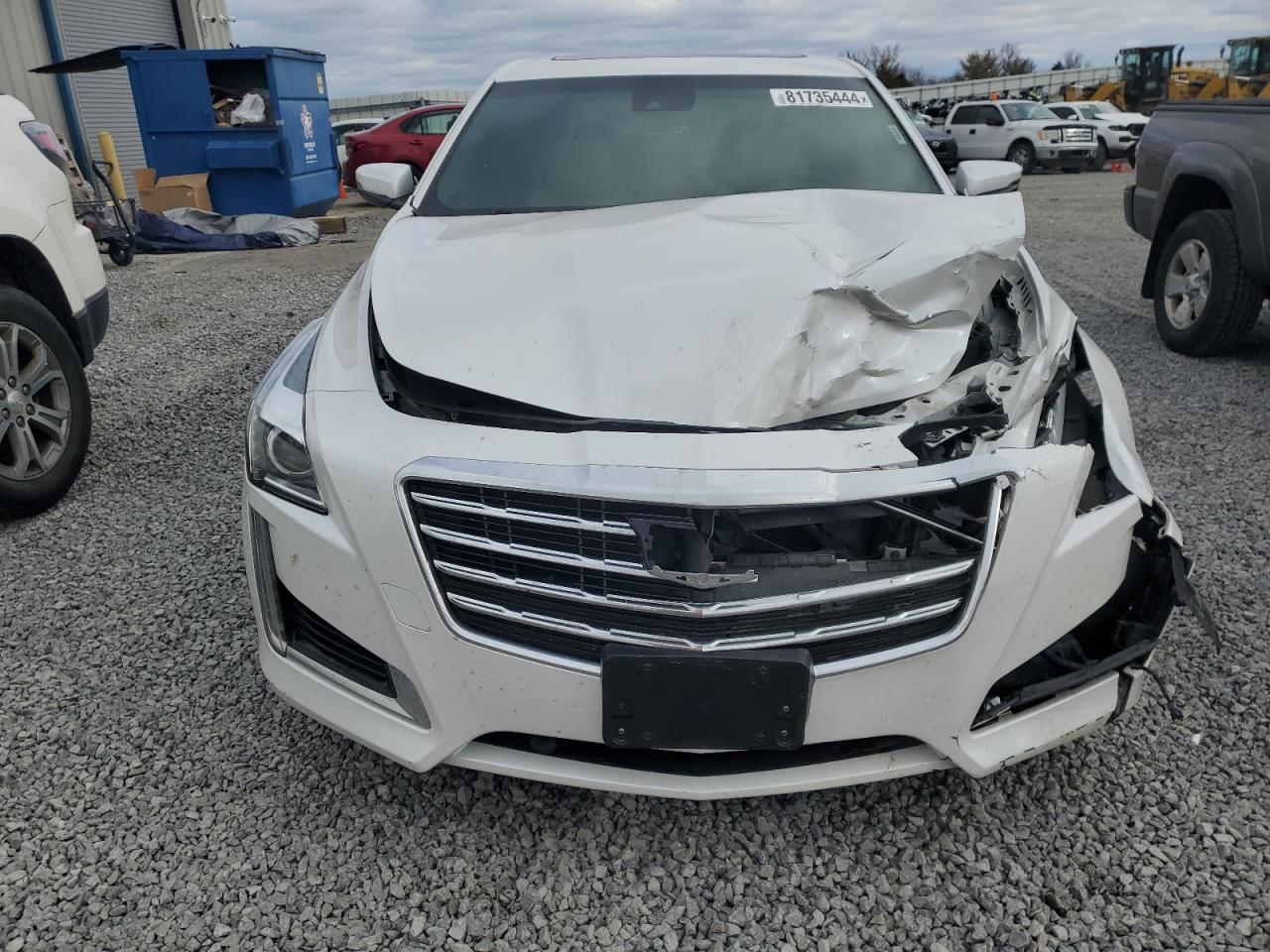 2017 Cadillac CTS VIN 1G6AX5SX8H0185372 Copart auction photo, front end damage thumbnail 5