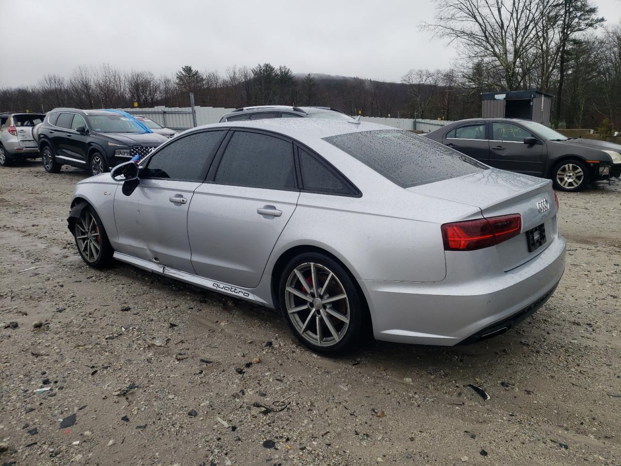2016 Audi A6 VIN WAUFGAFC2GN048218 Copart auction photo, front end / side damage thumbnail 2