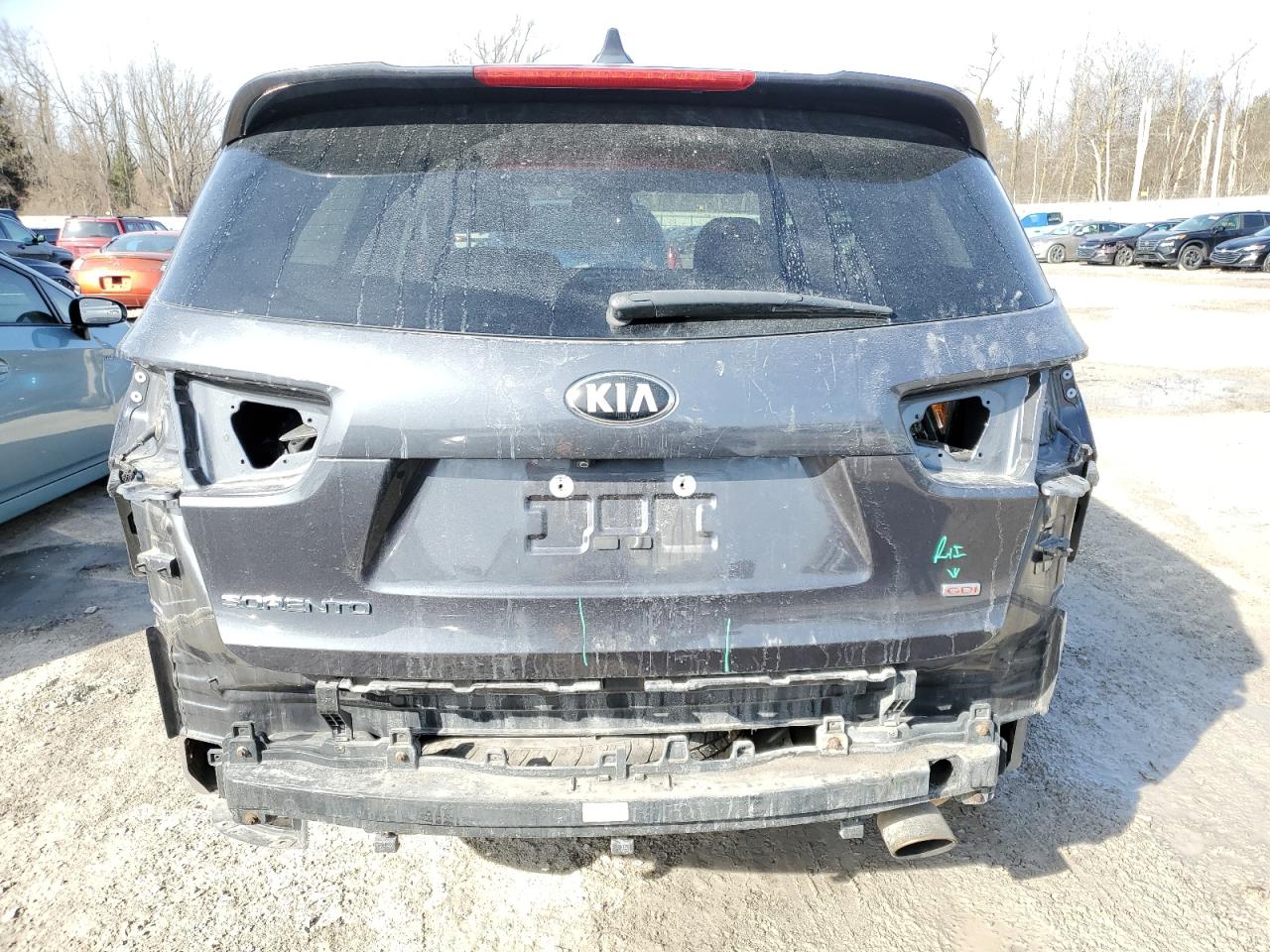 2018 KIA Sorento VIN 5XYPG4A38JG404315 Copart auction photo, vandalism / all over damage thumbnail 6