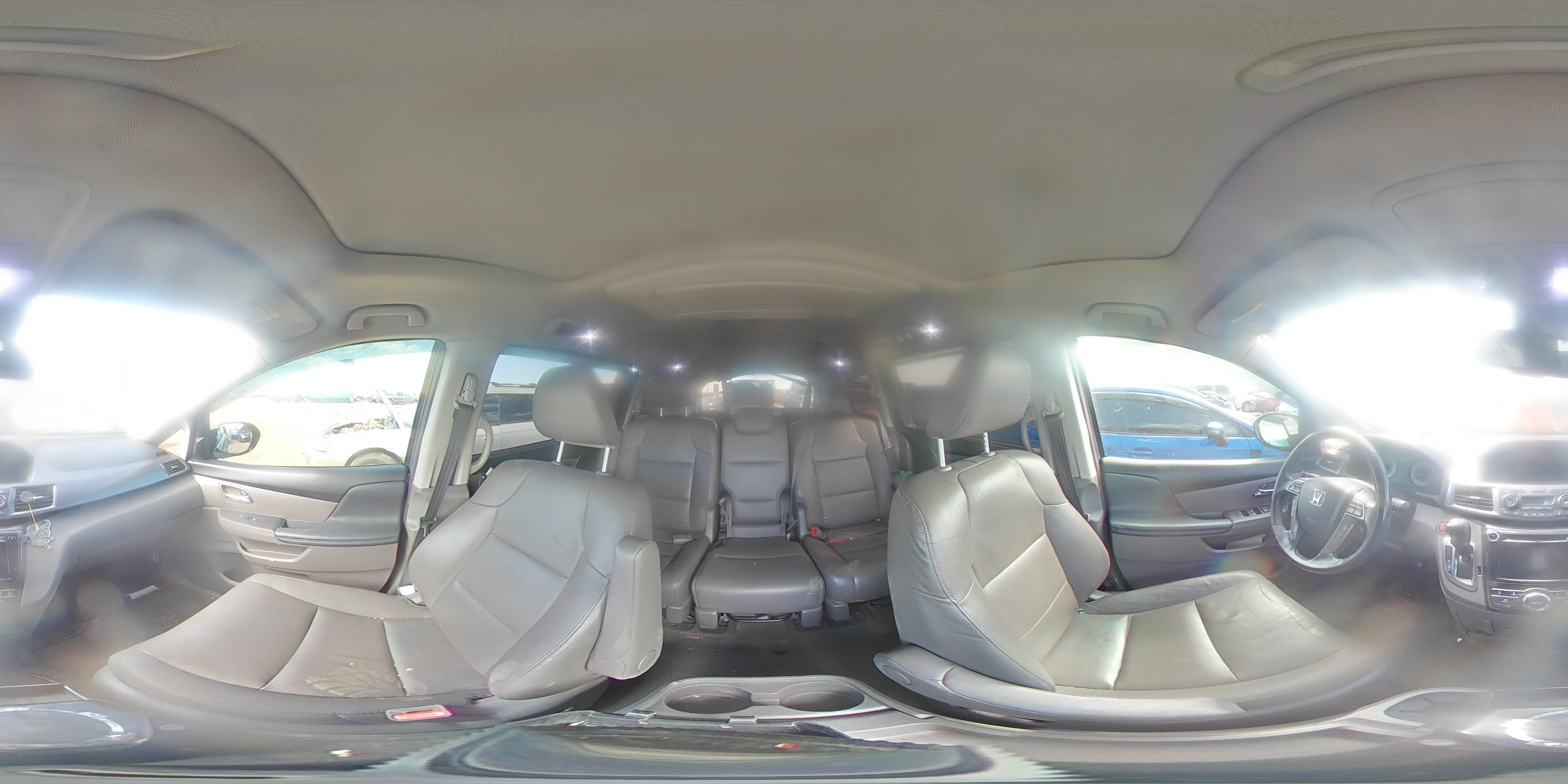 2014 Honda Odyssey VIN 5FNRL5H90EB061789 Copart auction photo, all over / hail damage thumbnail 14