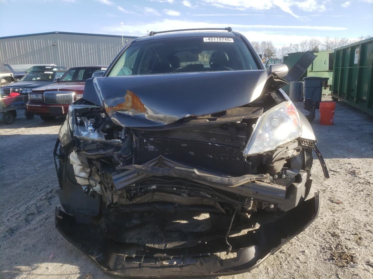 2011 Honda CR-V VIN 5J6RE4H71BL016012 Copart auction photo, front end / side damage thumbnail 5