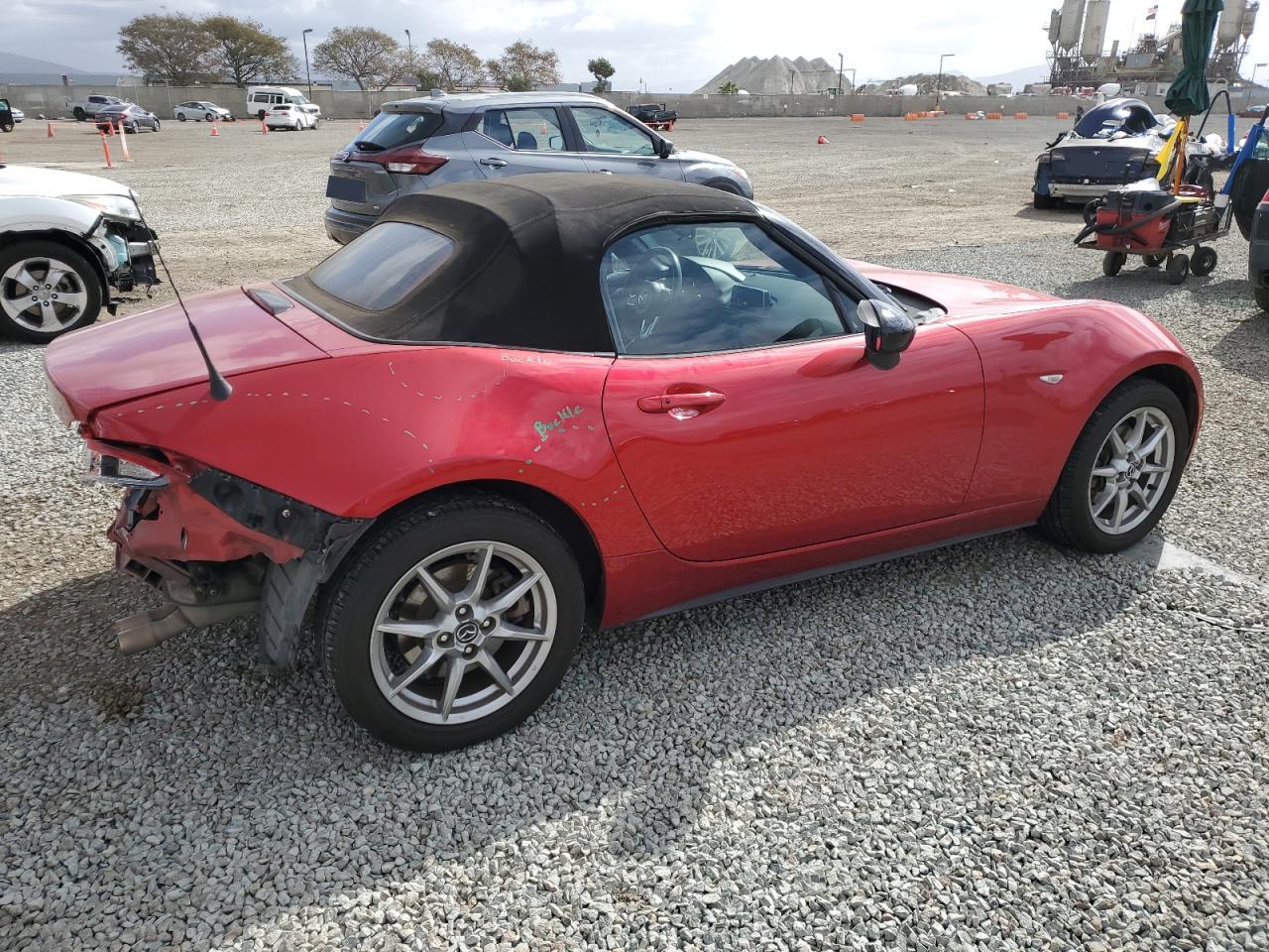 2016 Mazda MX-5 VIN JM1NDAB74G0113146 Copart auction photo, rear end damage thumbnail 3