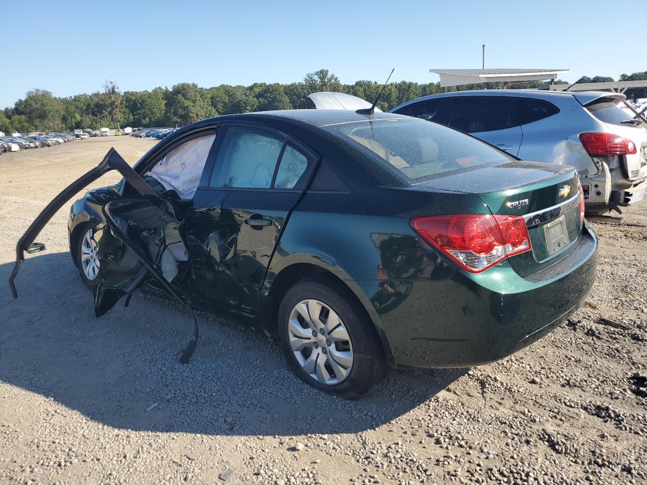 2014 Chevrolet Cruze VIN 1G1PA5SH1E7157958 Copart auction photo, side / front end damage thumbnail 2