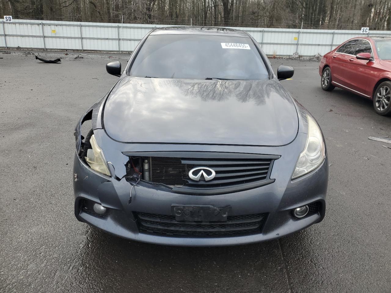 2012 Infiniti G VIN JN1CV6AR9CM973912 Copart auction photo, front end damage thumbnail 5