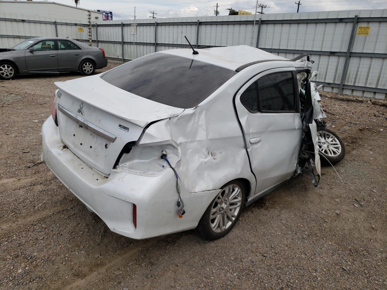 2022 Mitsubishi Mirage VIN ML32FUFJ5NHF01057 Copart auction photo, all over damage thumbnail 4