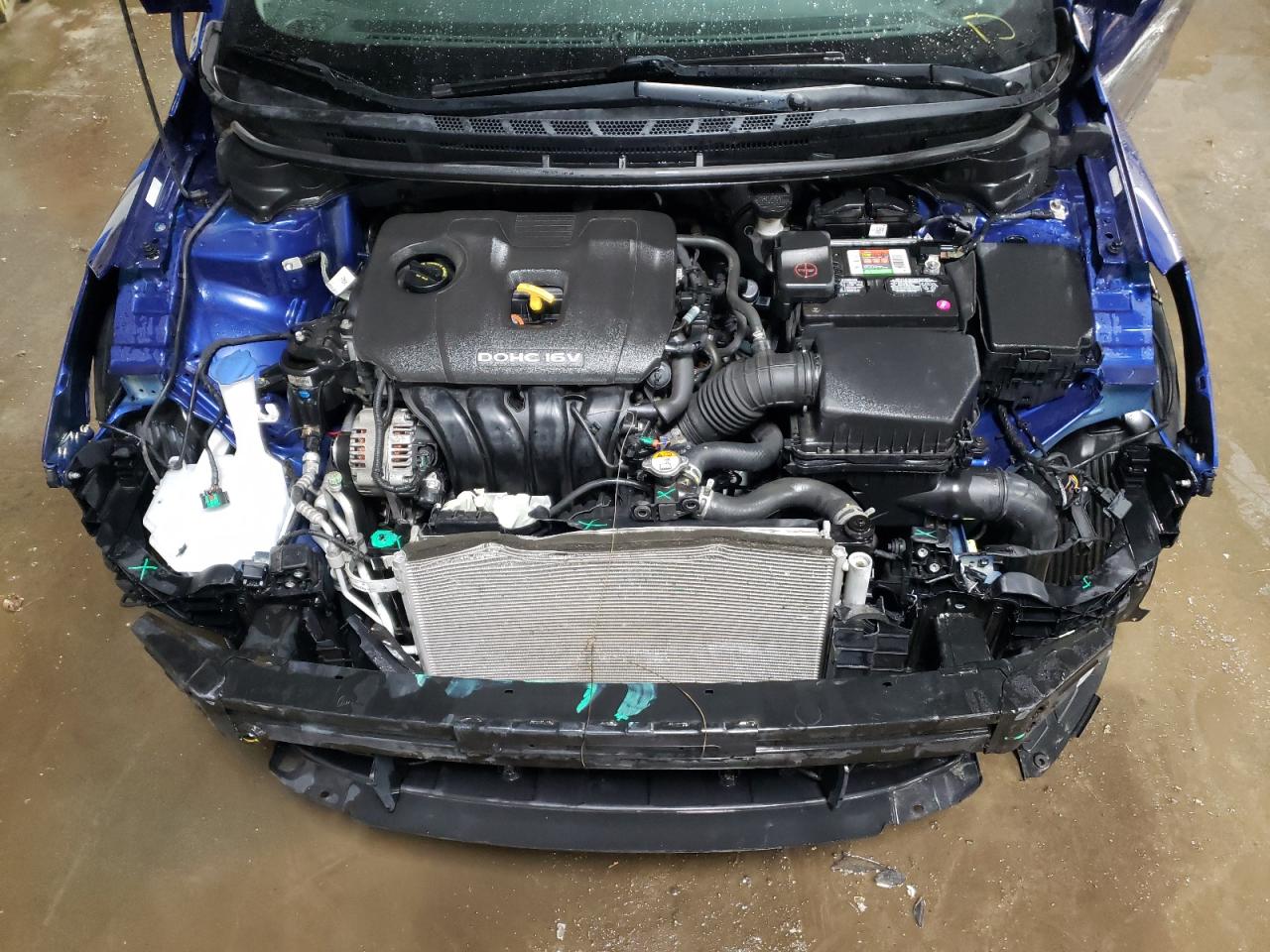 2017 KIA Forte VIN 3KPFL4A74HE040802 Copart auction photo, front end damage thumbnail 11