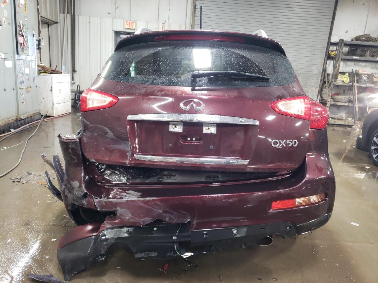 2016 Infiniti QX50 VIN JN1BJ0RR1GM265586 Copart auction photo, front end / rear end damage thumbnail 6