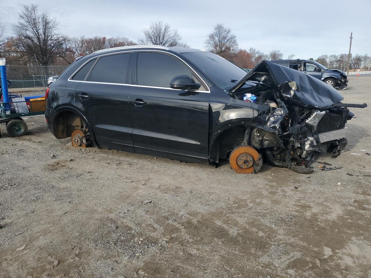 2016 Audi Q3 VIN WA1EFCFS6GR018503 Copart auction photo, all over damage thumbnail 4