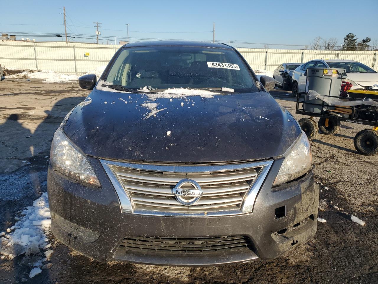 2015 Nissan Sentra VIN 3N1AB7AP8FL656724 Copart auction photo, front end damage thumbnail 5