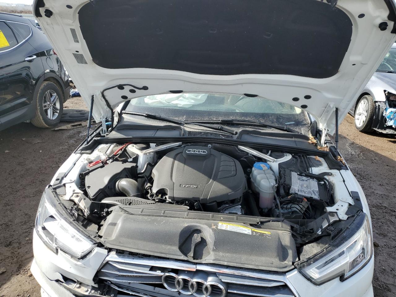 2017 Audi A4 VIN WAUENAF41HN017182 Copart auction photo, front end / minor dent/scratches damage thumbnail 11