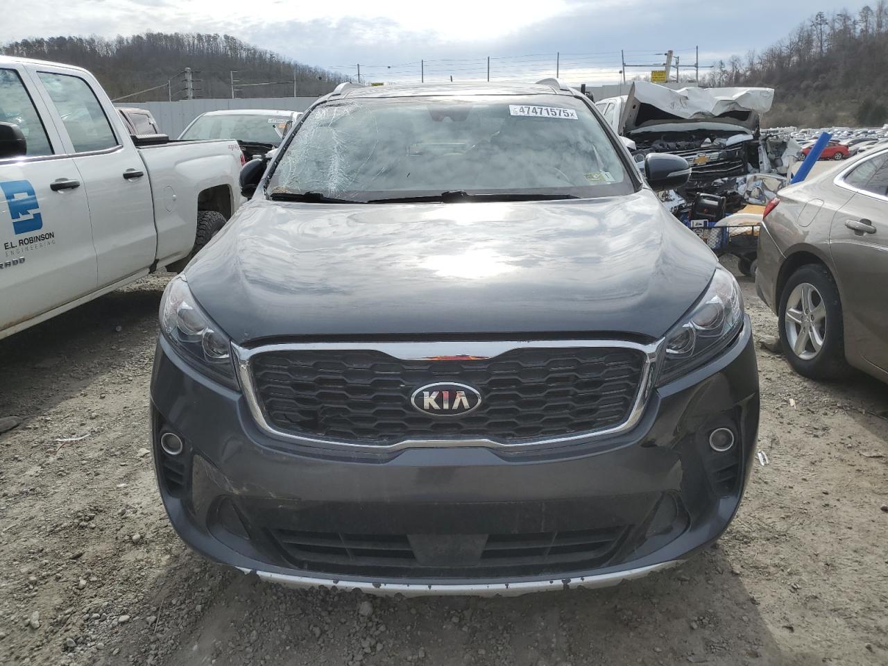 2020 KIA Sorento VIN 5XYPHDA52LG705292 Copart auction photo, front end / side damage thumbnail 5
