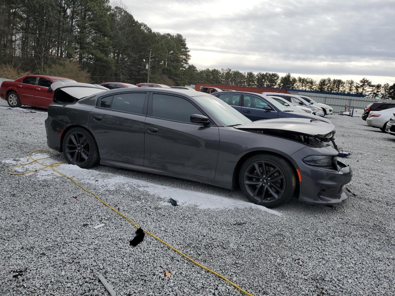 2019 Dodge Charger VIN 2C3CDXHG7KH608175 Copart auction photo, front end / rear end damage thumbnail 4