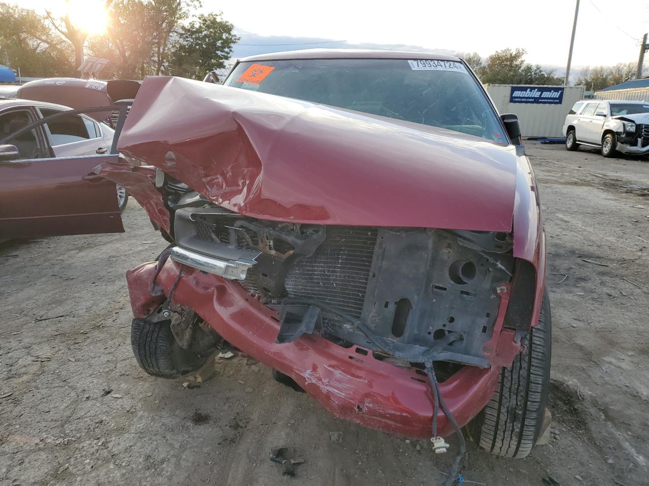 2003 Chevrolet S-10 Pickup VIN 1GCCS19X038167526 Copart auction photo, all over damage thumbnail 5
