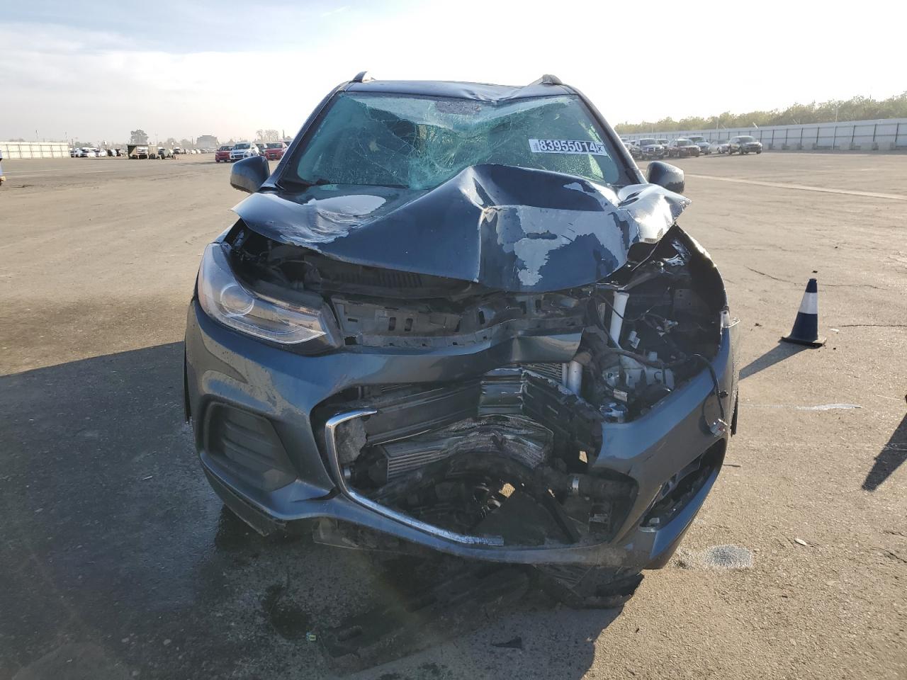 2021 Chevrolet Trax VIN KL7CJPSB2MB321420 Copart auction photo, front end / top/roof damage thumbnail 5