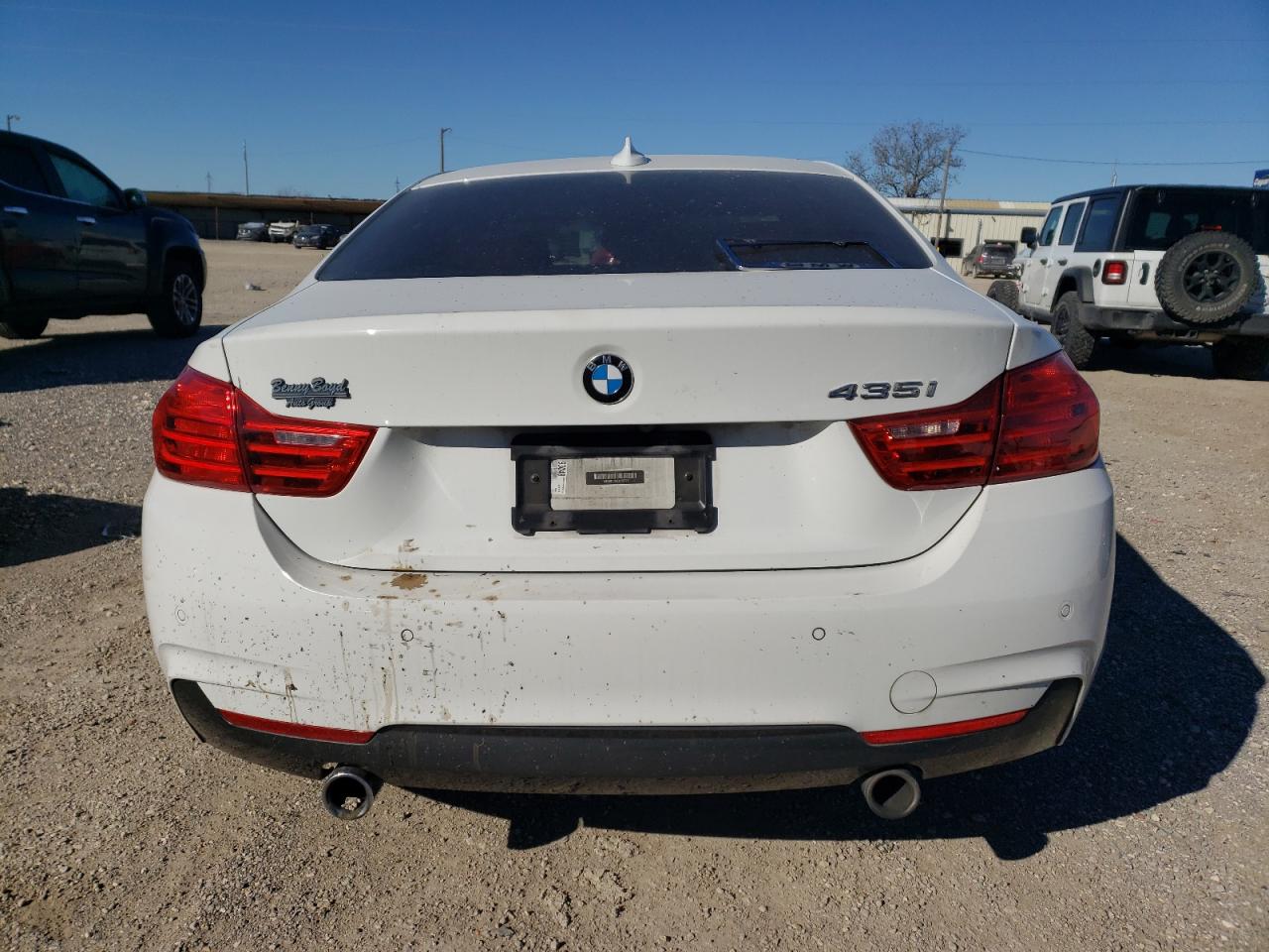 2014 BMW 4er VIN WBA3R1C59EK192771 Copart auction photo, burn - engine damage thumbnail 6