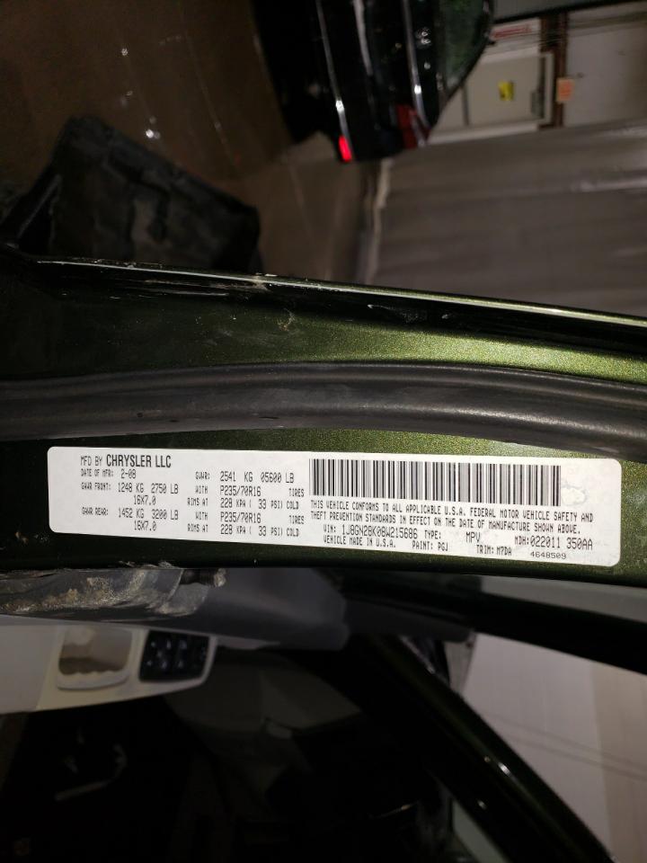 2008 Jeep Liberty (North America) VIN 1J8GN28K08W215686 Copart auction photo, front end damage thumbnail 14