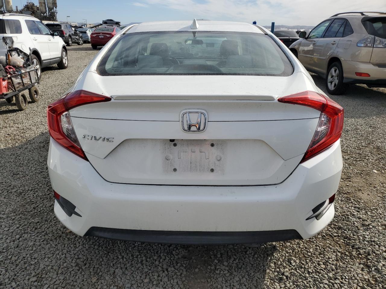 2016 Honda Civic VIN 2HGFC1F35GH653147 Copart auction photo, side / front end damage thumbnail 6
