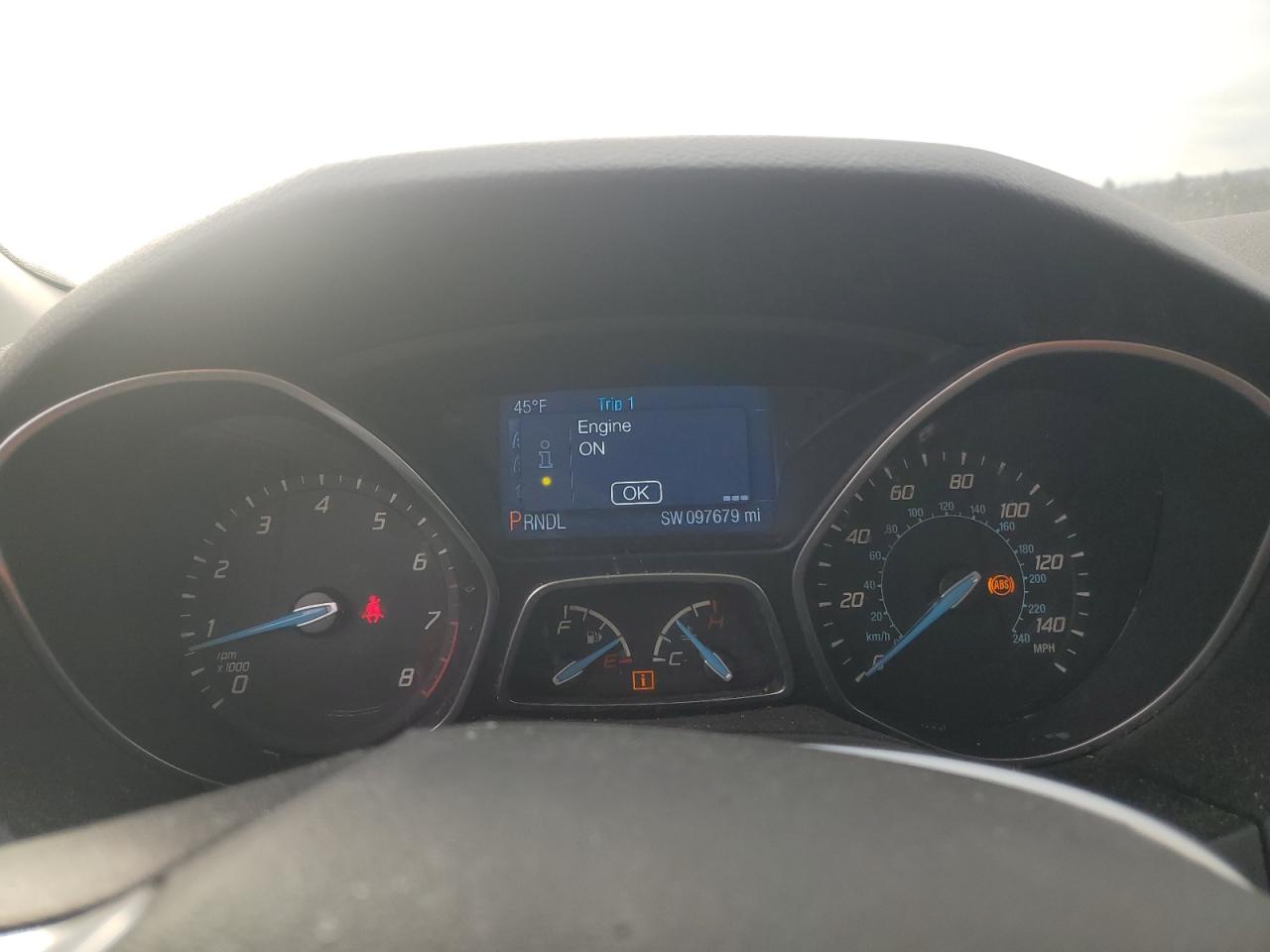 2014 Ford Focus VIN 1FADP3F21EL125866 Copart auction photo, rear end damage thumbnail 9