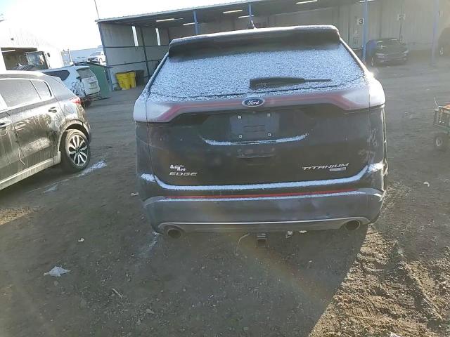 2018 Ford Edge VIN 2FMPK4K96JBB45115 Copart auction photo, front end / side damage thumbnail 11
