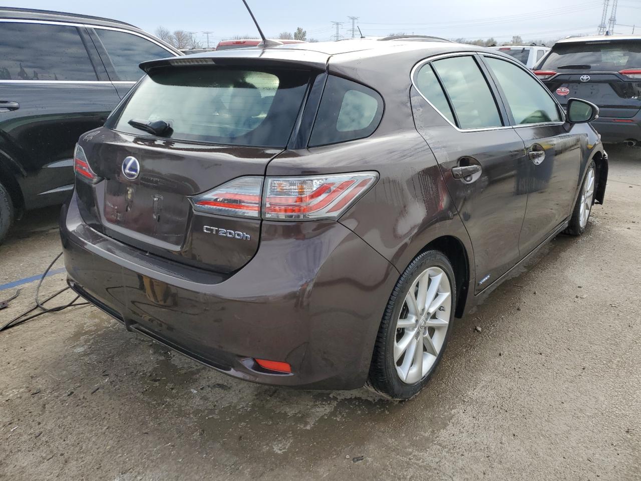 2012 Lexus CT VIN JTHKD5BH3C2048936 Copart auction photo, front end damage thumbnail 3