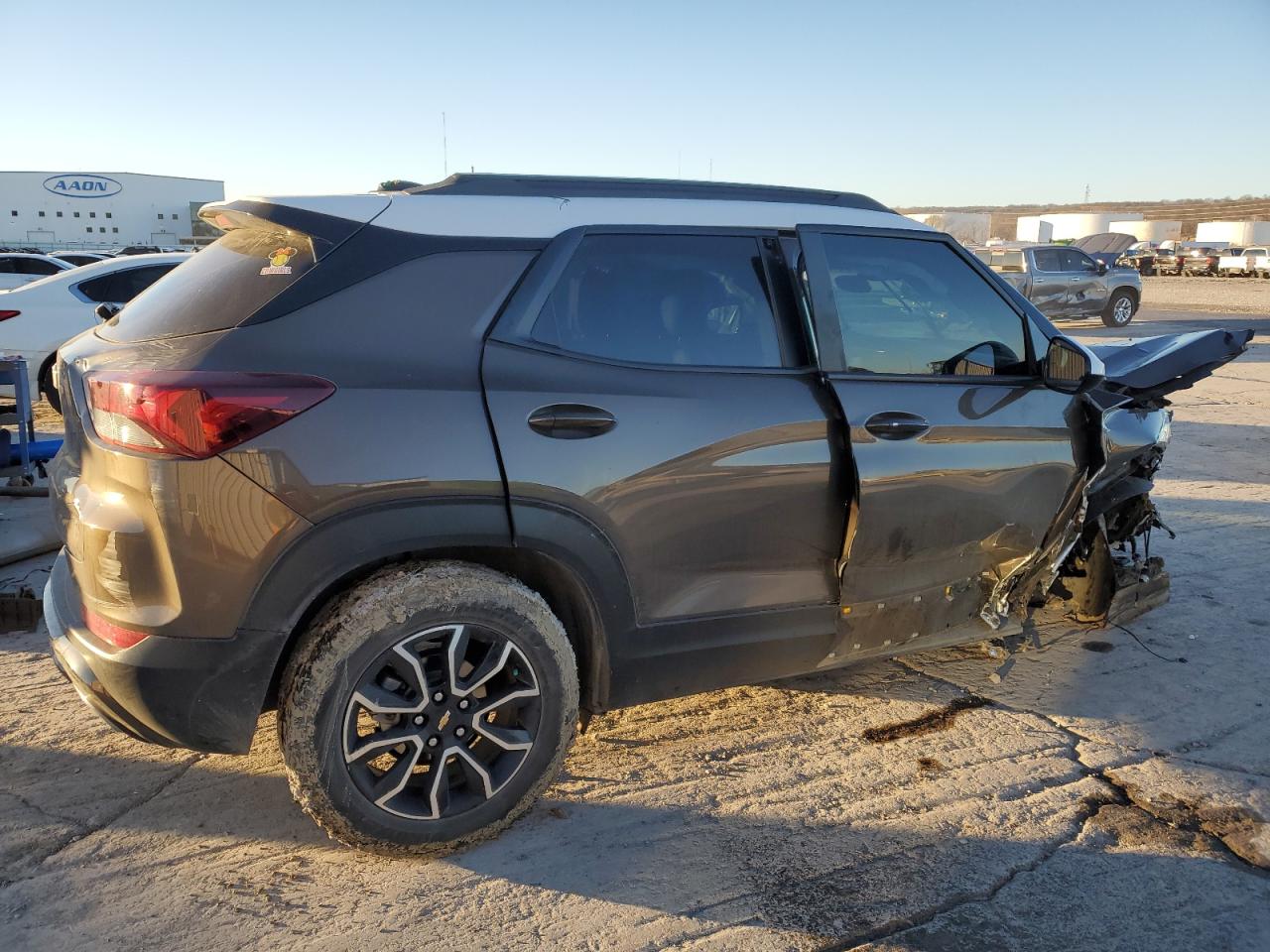 2022 Chevrolet TrailBlazer VIN KL79MVSL7NB068529 Copart auction photo, front end / side damage thumbnail 3