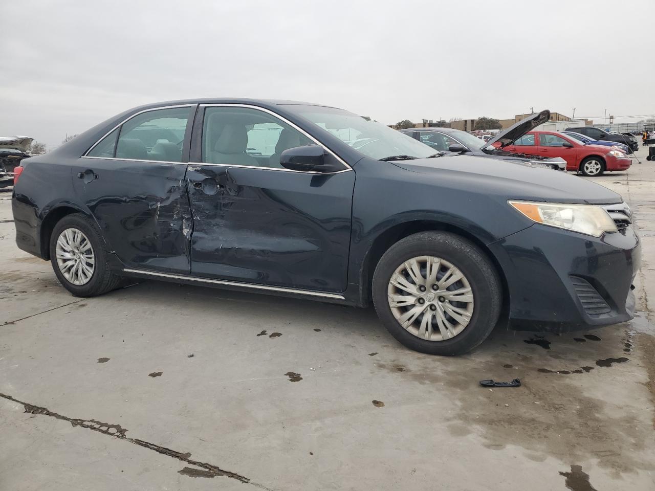2013 Toyota Camry VIN 4T4BF1FK3DR306812 Copart auction photo, side / front end damage thumbnail 4