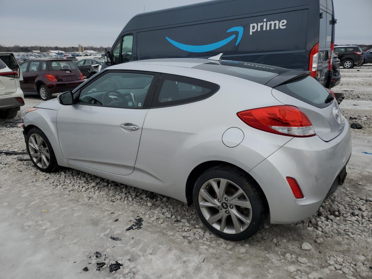 2017 Hyundai Veloster VIN KMHTC6AD0HU315096 Copart auction photo, front end damage thumbnail 2