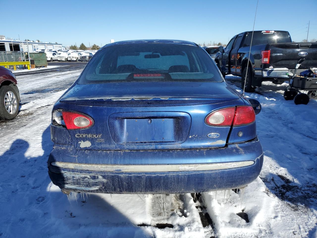 1995 Ford Contour VIN 1FALP67L8SK186282 Copart auction photo, all over damage thumbnail 6